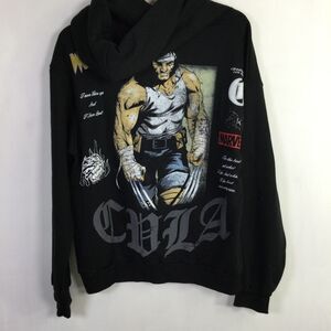 Marvel Wolverine Men's Graphic Hoodie Long Sleeves Stretch Black Size Large NWT